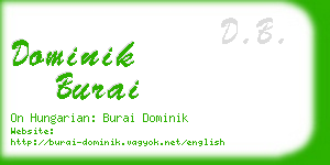 dominik burai business card